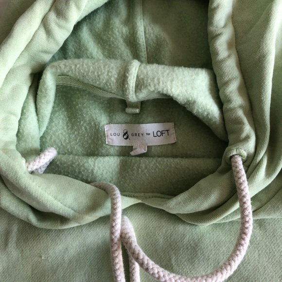 Lou & grey fleeceback jersey hoodie S celery ice - Picture 5 of 5